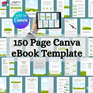 150 Editable Canva eBook & Course Workbook Templates | Create Professional eBooks Easily