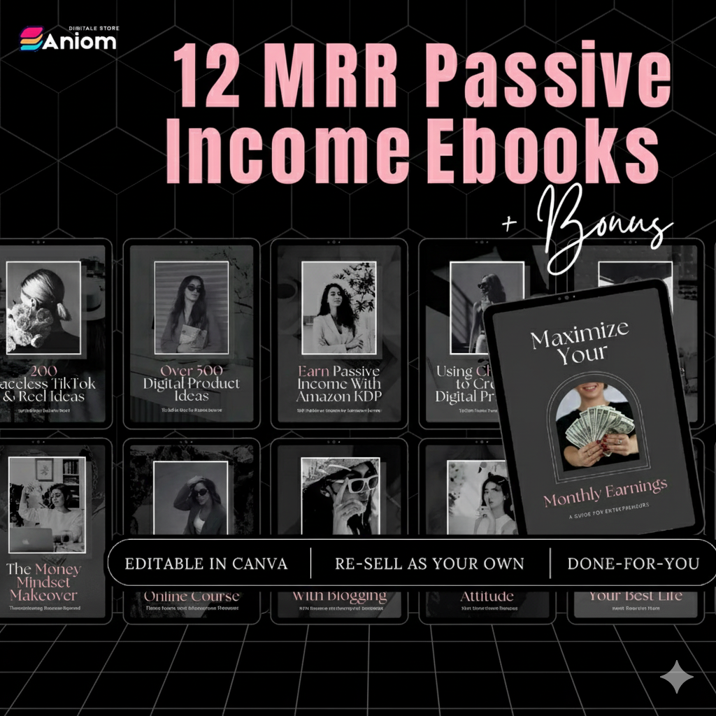 MRR Passive Income eBook Bundle | Master Resell & Private Label Rights (PLR)
