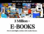3 Million+ eBooks Bundle + 3 Million PLR Articles Bonus | Reseller Rights Included