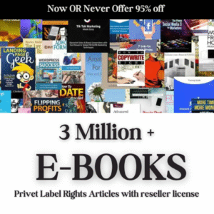 3 Million+ eBooks Bundle + 3 Million PLR Articles Bonus | Reseller Rights Included