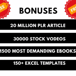 3 Million+ eBooks Bundle + 3 Million PLR Articles Bonus | Reseller Rights Included