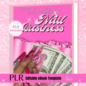 PLR Nail Business eBook | Done-for-You Canva Template | Resell & Passive Income