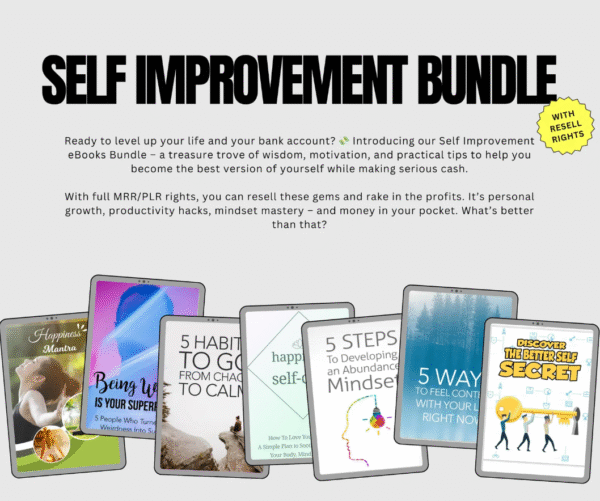Ultimate Self-Improvement eBook Pack – 750 Digital Books with Resell Rights - Image 3