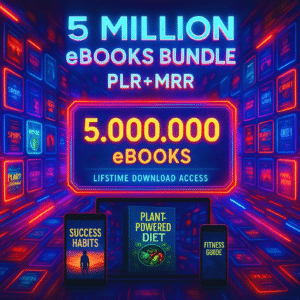 5 Million+ eBooks Mega Bundle | PLR & MRR Resellable eBooks | Passive Income & Financial Guides