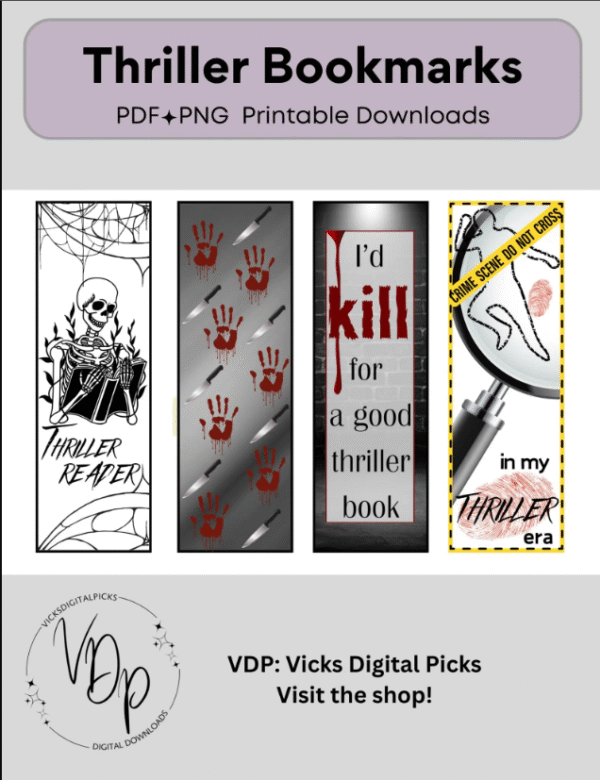 Thriller Bookmarks Collection | Psychological & Suspense Themes - Image 2
