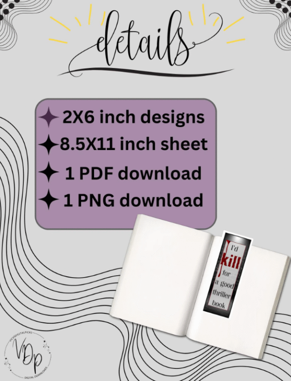 Thriller Bookmarks Collection | Psychological & Suspense Themes - Image 3