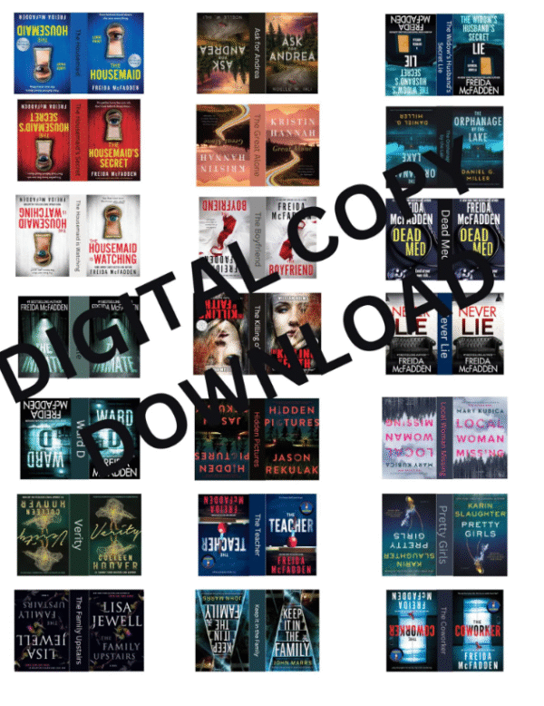 DIY Psychological Thriller MiniBooks | Digital PDF Printables - Image 3