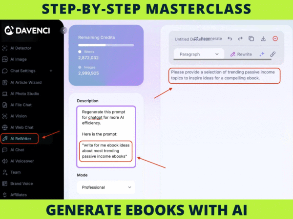 Generate a Complete eBook with AI – Step-by-Step Masterclass + Video Tutorials - Image 6